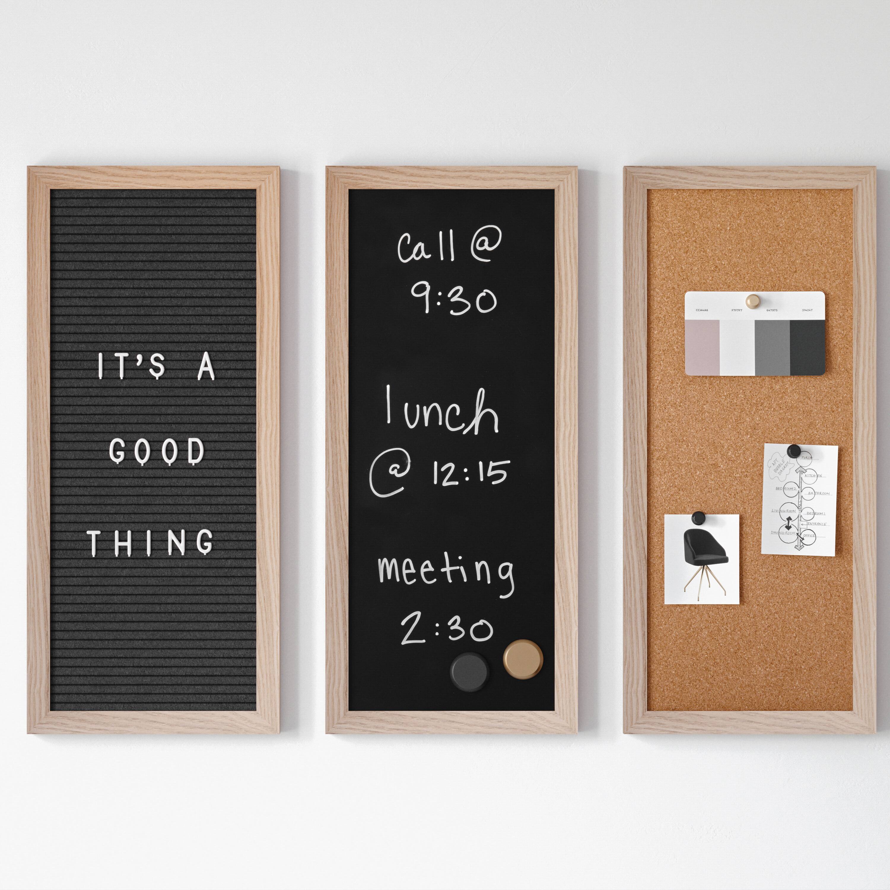 The text on the image can be grouped and corrected as follows:

Call @ 9:30
It's a Good Thing
Lunch @ 12:15
Meeting @ 2:30