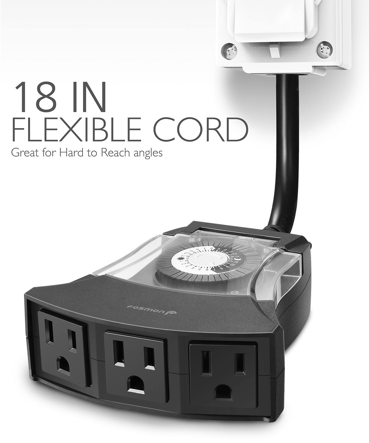 18 IN FLEXIBLE CORD Great for Hard to Reach angles Fosmon