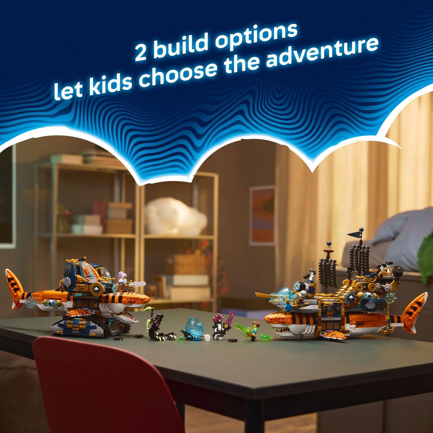 2 build options let kids choose the adventure