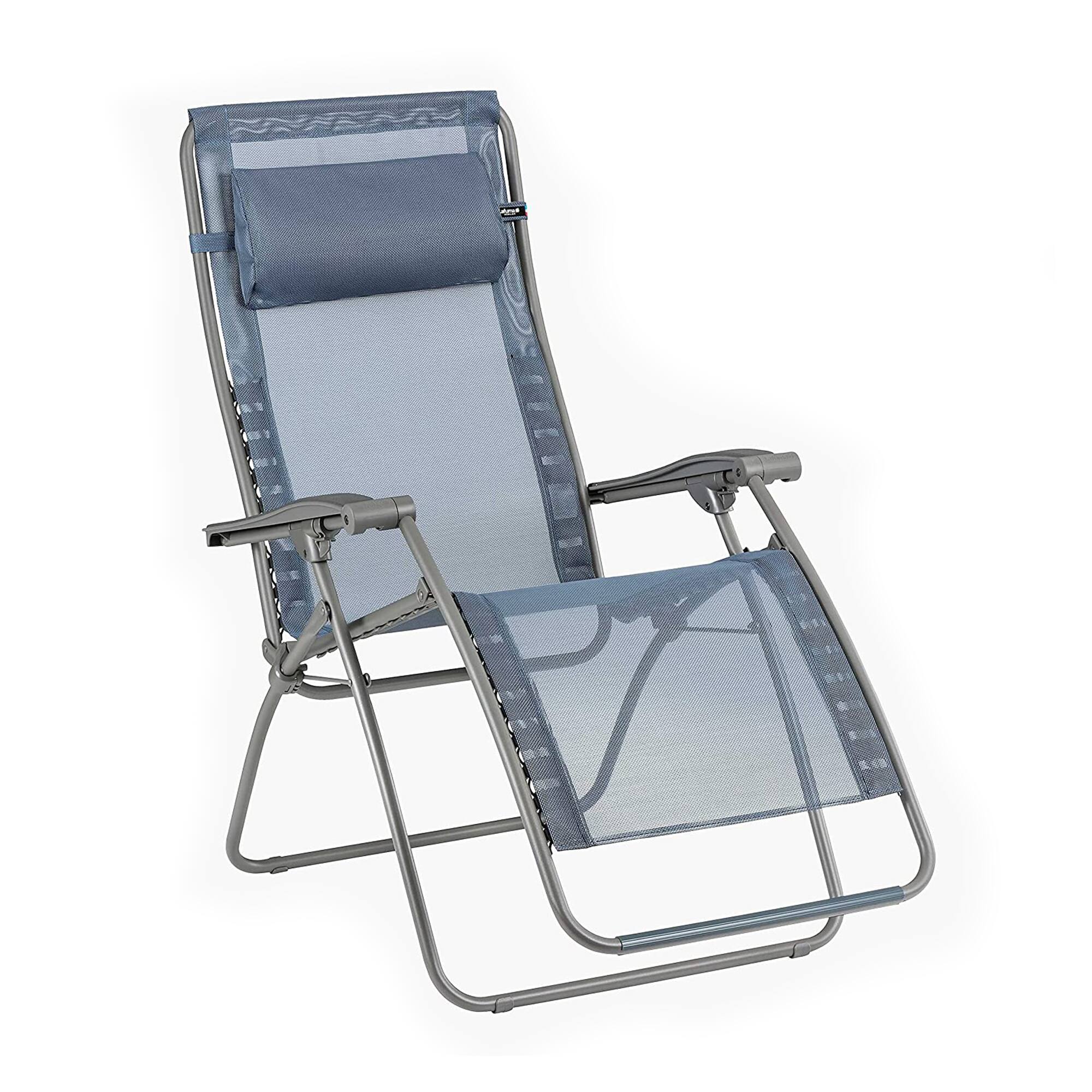 Alt View 1. Lafuma - Lafuma R-Clip Batyline Iso Relaxation Zero Gravity Lounge Recliner Chair, Ocean - Ocean Blue.