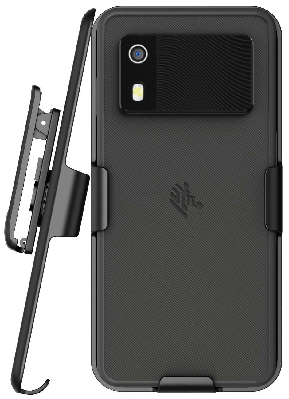 Alt View 2. Nakedcellphone - Holster Case for Zebra EM45 RFID Enterprise Mobile Device - Ratchet Belt Clip Holder - Black.