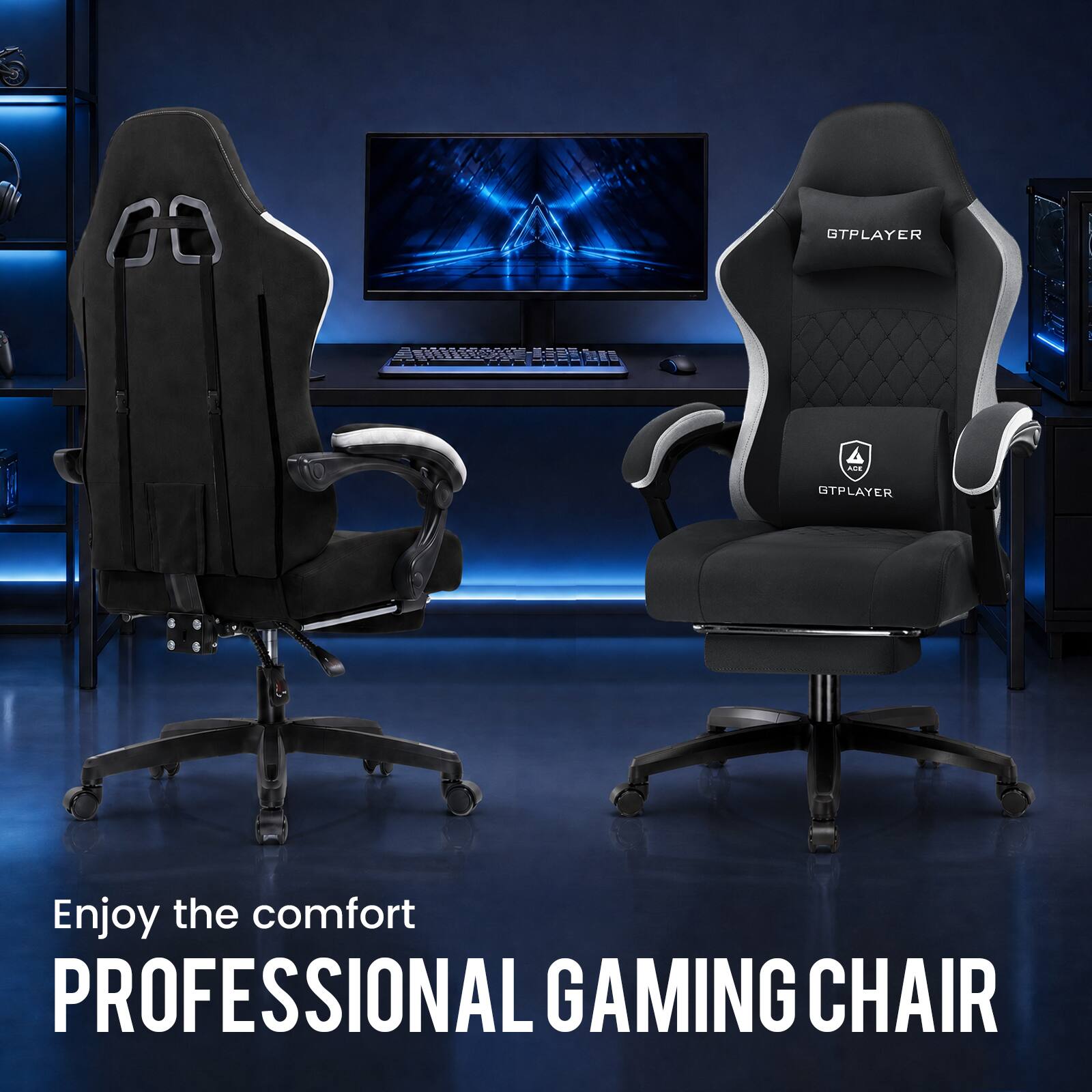 Enjoy the comfort  
PROFESSIONAL GAMING CHAIR