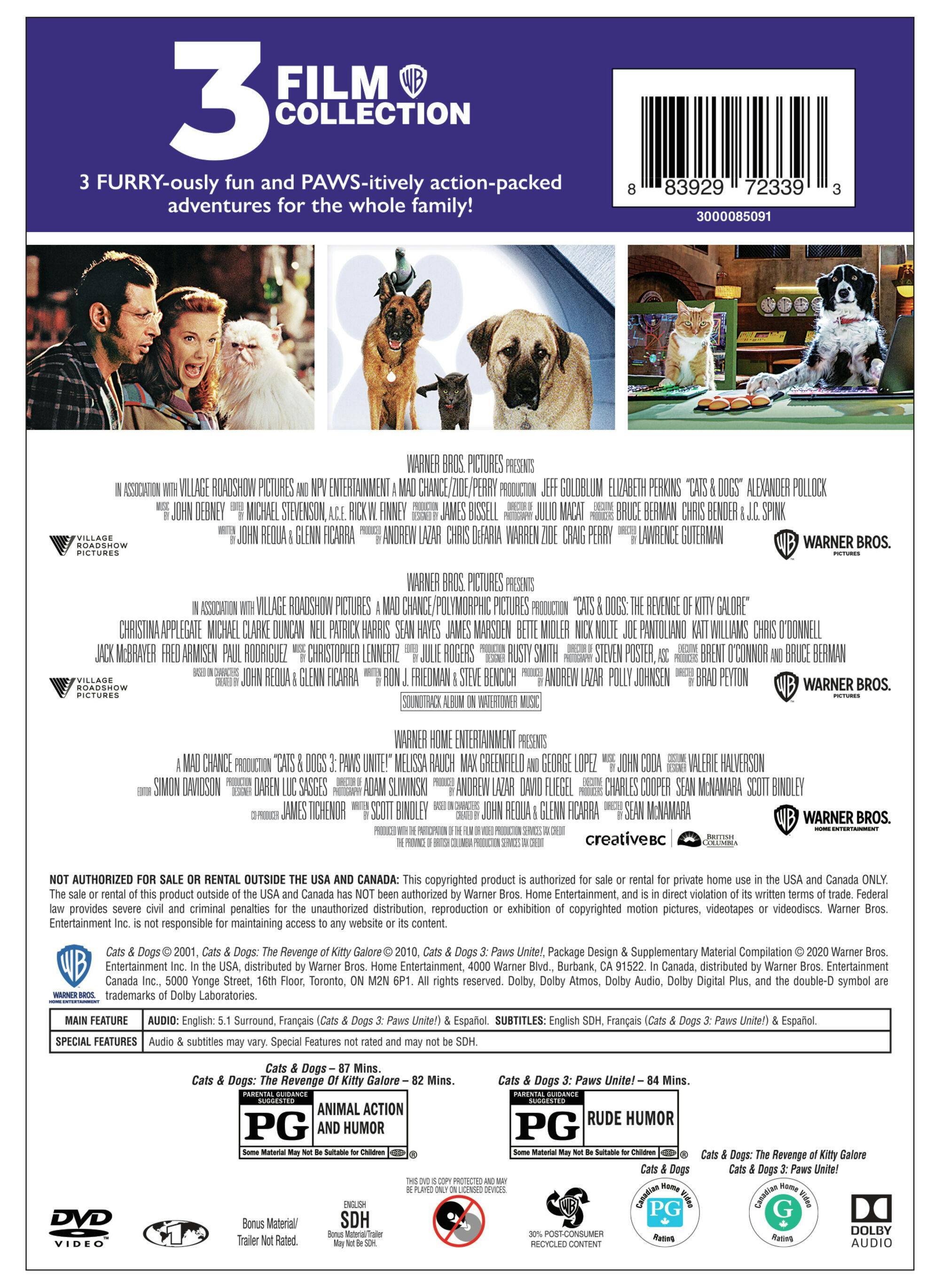 Angle. Cats & Dogs: 3 Film Collection [DVD].