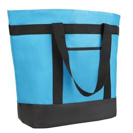 Fabibe - Insulated Reusable Tote Bag For Grocery Shopping Women/men Pizza/food Delivery To Keep Food Cold/hot Uber Eats/doordash - Blue-2
