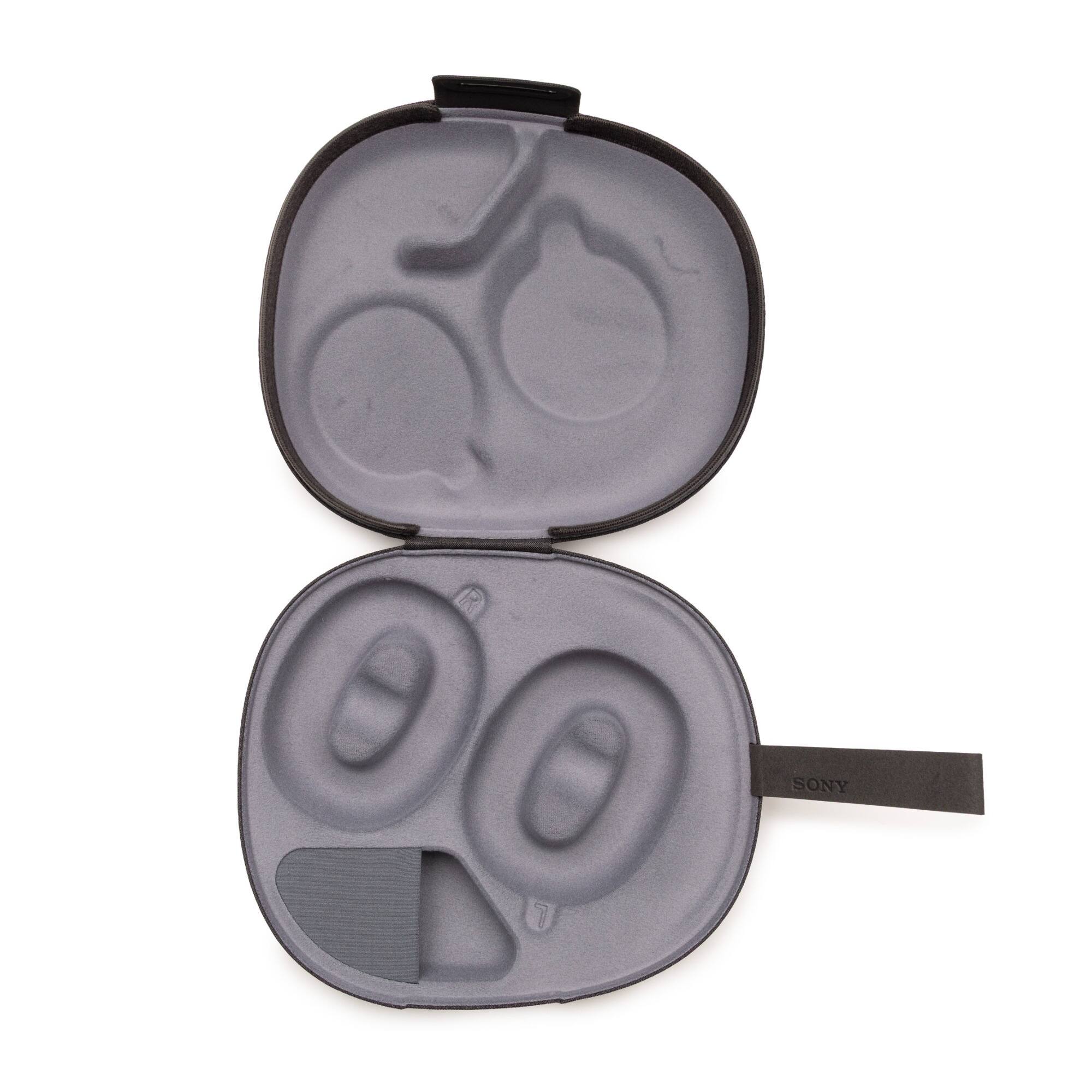 Left. Sony - Sony OEM Carrying Case for WH-1000XM6 Noise Canceling Headphones (Black).