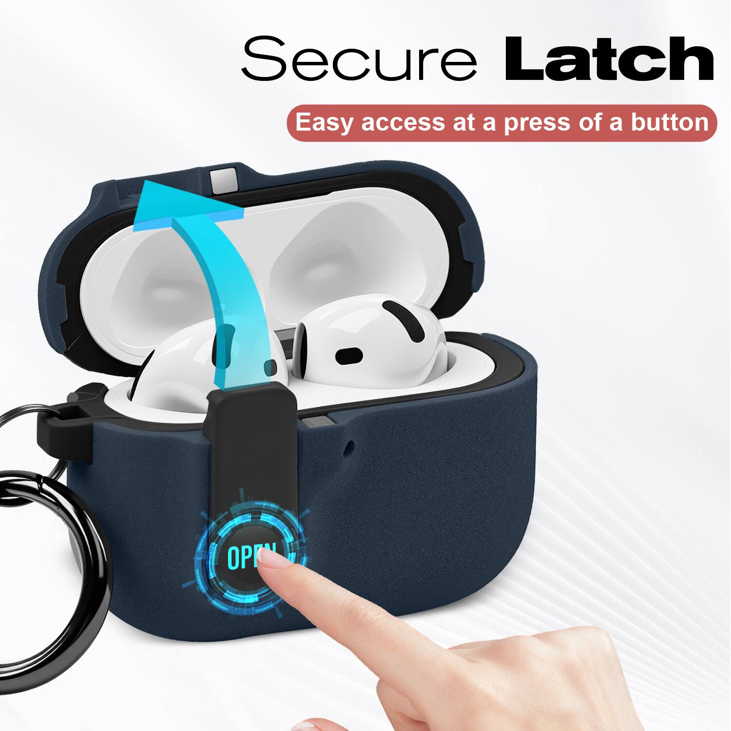 Secure Latch  
Easy access at a press of a button