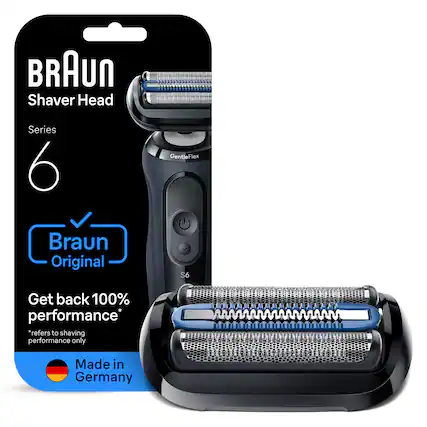BRAUn Shaver Head
Series 6
GentleFlex
Braun Original
Get back 100% performance*
*refers to shaving performance only
Made in Germany