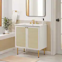 Chaucer Bathroom Cabinet Basin Not Included by Modway - White