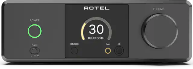ROTEL VOLUME POWER 30 BLUETOOTH GAIN SOURCE BALANCE