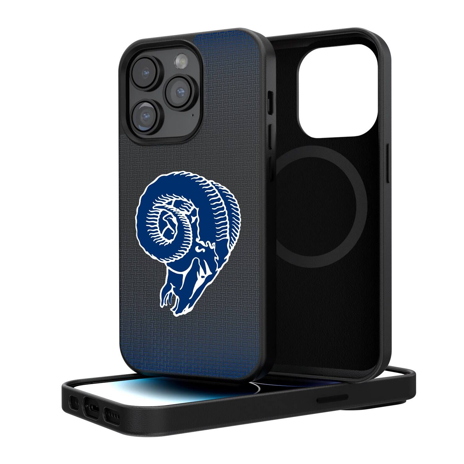 Keyscaper - NFL - Los Angeles Rams Linen Logo iPhone Magnetic Bump Case - 15 Plus - Black price history on PriceWatchPro