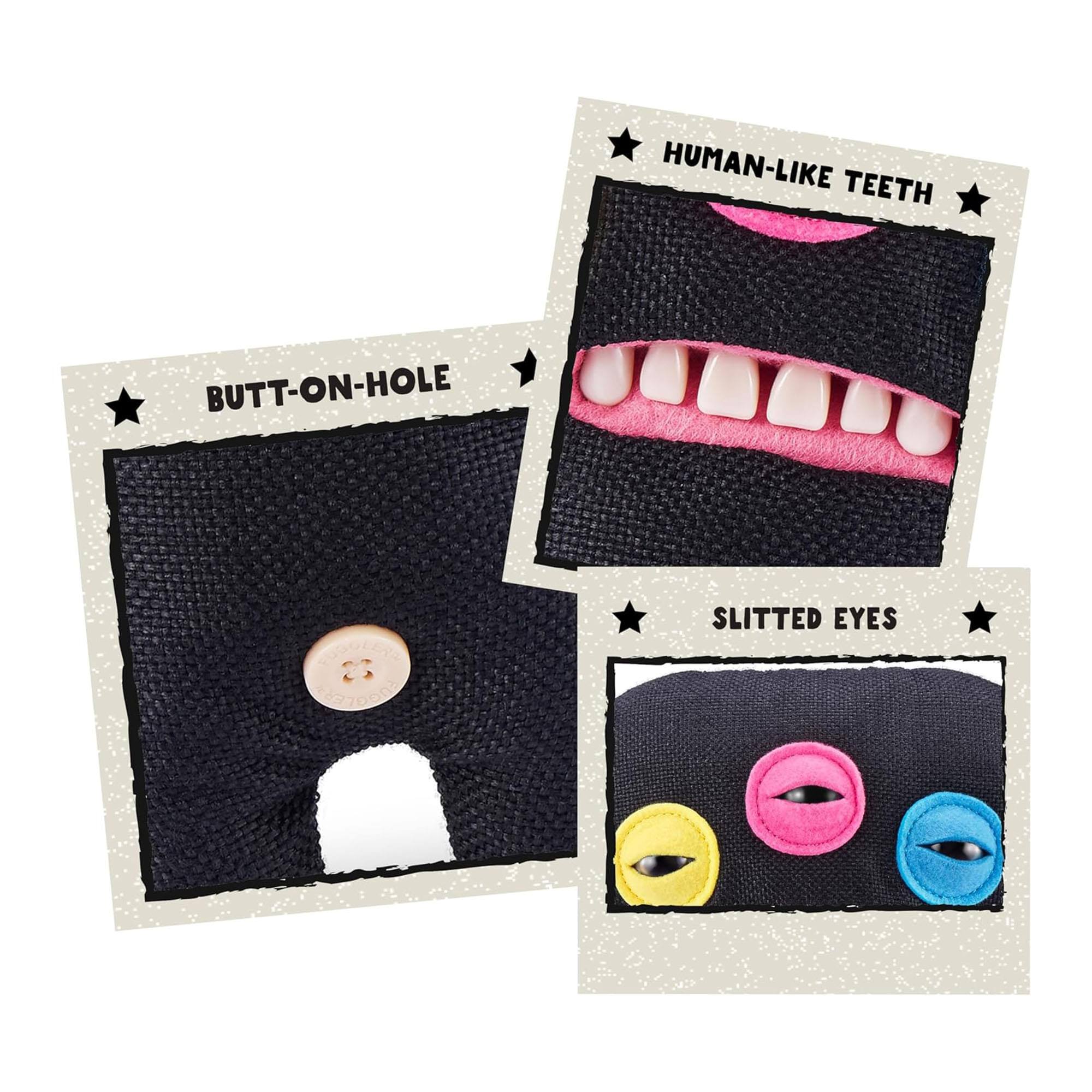 - Human-like teeth
- Butt-on-hole
- Slitted eyes