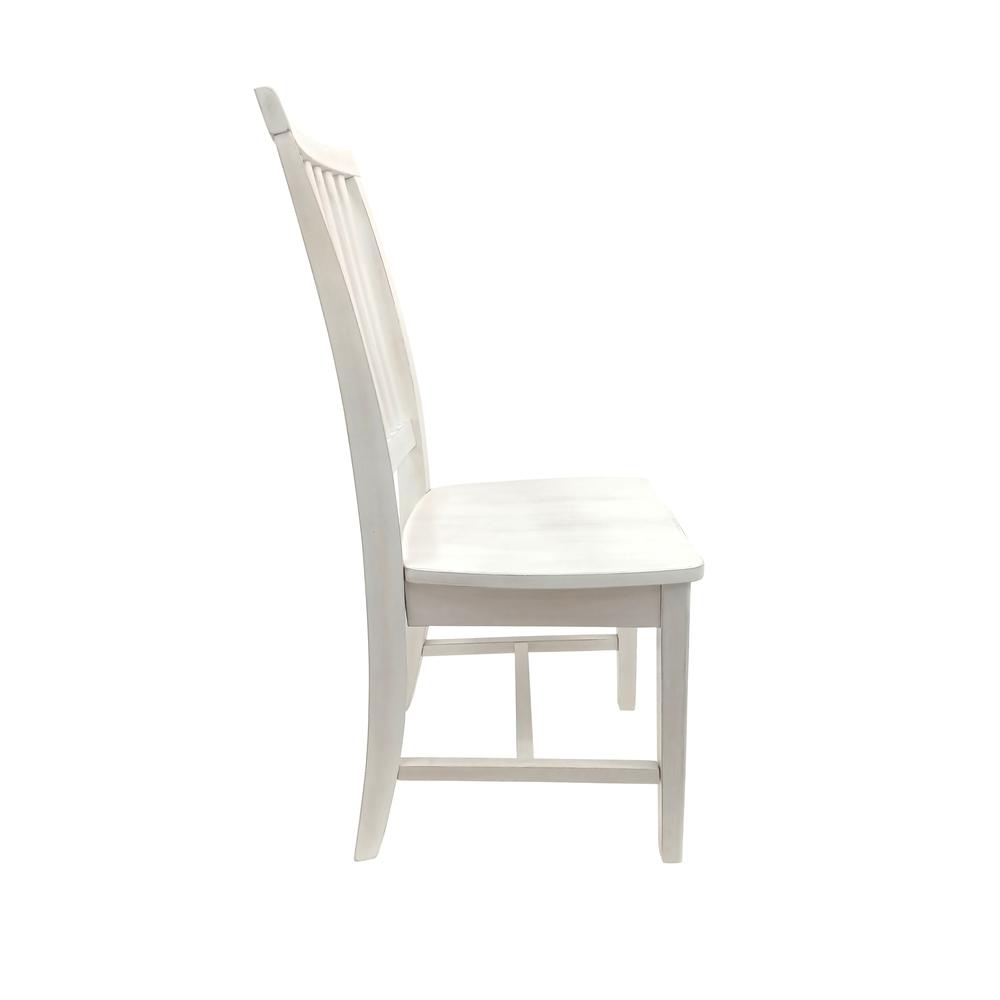 Alt View 1. Carolina Chair & Table - Hudson Dining Chair - Whitewash - White.