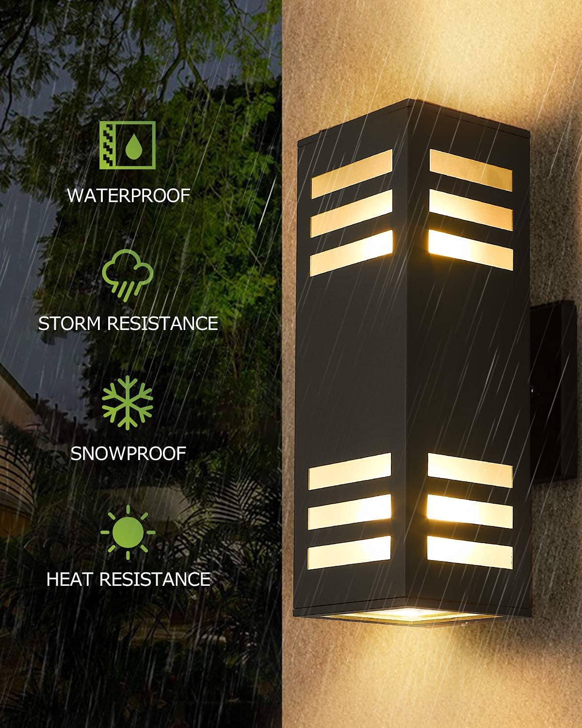 - WATERPROOF
- STORM RESISTANCE
- SNOWPROOF
- HEAT RESISTANCE