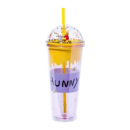 Disney - Winnie The Pooh Hunny Pot Confetti Carnival Cup With Lid and Straw - Purple