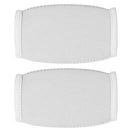 Unique Bargains - Football Chin Pad, Chin Cover Helmet Pad 2pcs, Polyester Accessories, One Size Fits All - Fits Rugby/Lacrosse/Biking - White