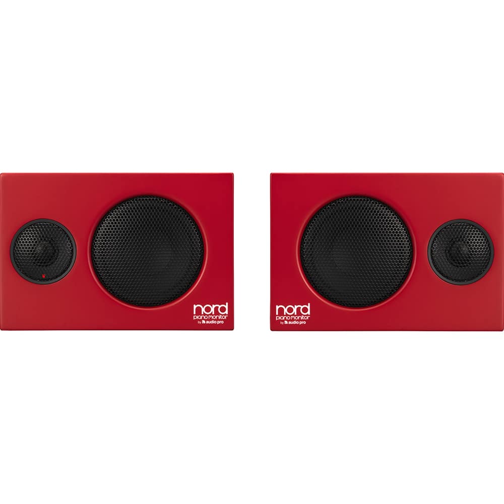 NORD - Piano Monitors V2 Active Stereo Speakers (Pair) AMS-NPIANO-MONITOR-V - Red