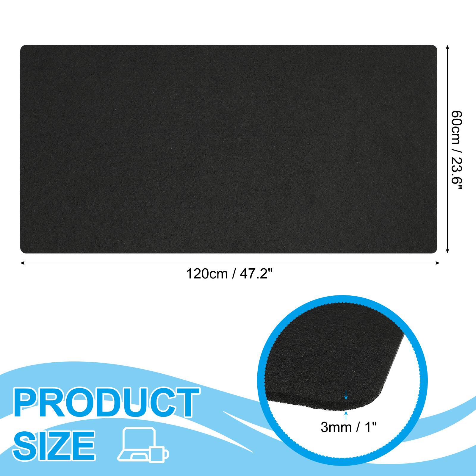 60cm / 23.6"  
120cm / 47.2"  

PRODUCT SIZE  
3mm / 1"