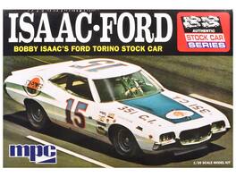Skill 2 Model Kit 1972 Ford Torino Stock Car "Bobby Isaac" 1/25 Scale Model by MPC - Multicolor