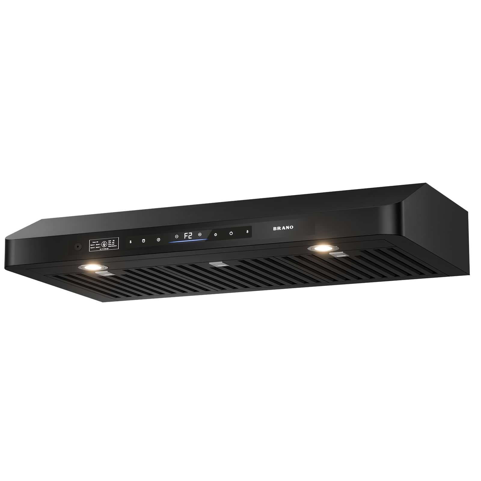 Lycvki - 36 inches - Externally Vented - Under cabinet Range Hood - Black