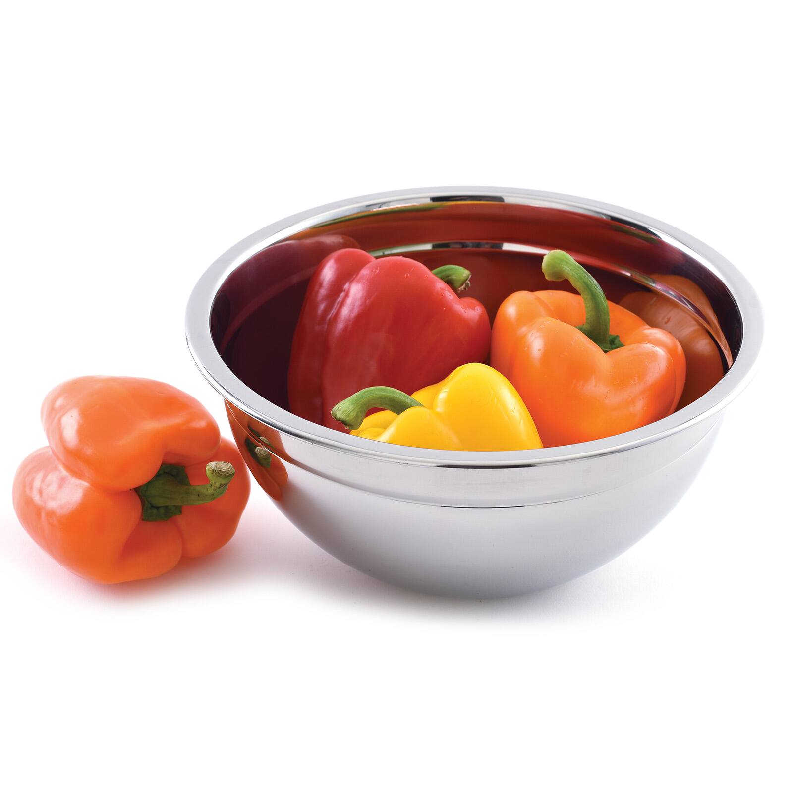 Alt View 1. Norpro - Stainless Steel Mixing Bowl, 3 Quart - Silver.