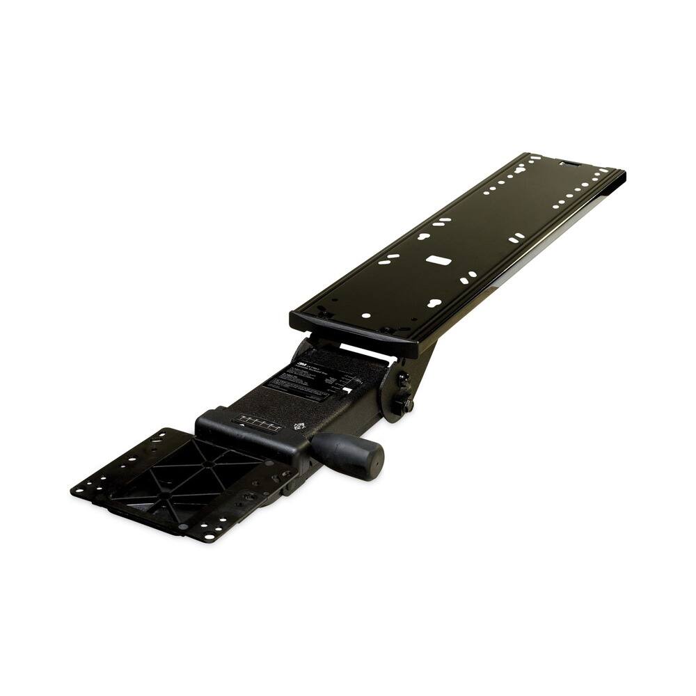 3M - AKT90LE 23 in. Track Standard Platform Easy Adjust Keyboard Tray - Black