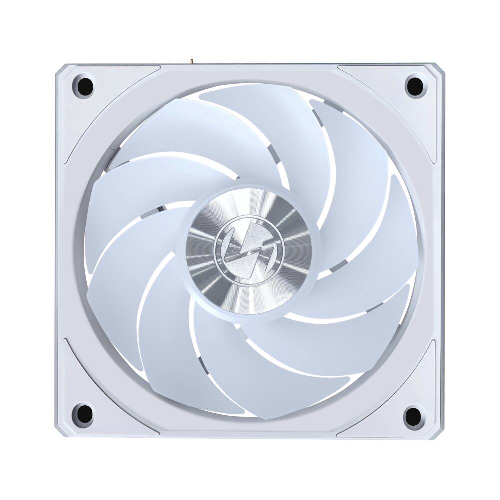 Alt View 1. Lian Li - UNI FAN CL Flex 120mm Reverse Blade ARGB Fan, Single Pack, Daisy-Chain Design, Controller Not Included (12RCL1F1W) - White.