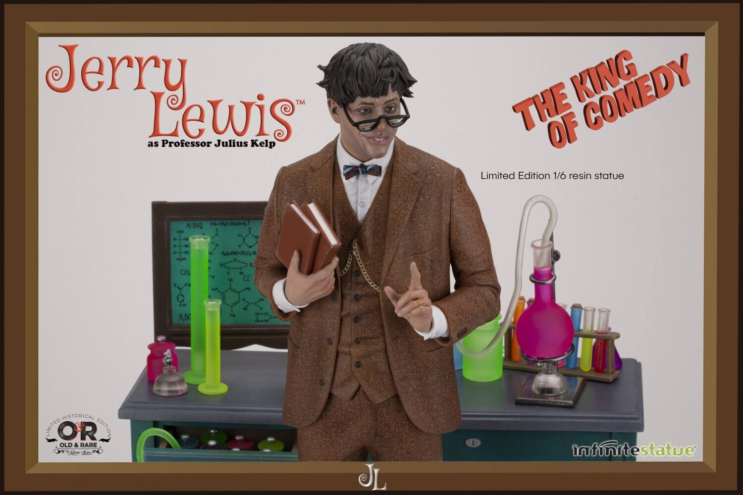 Jerry Lewis as Professor Julius Kelp  
The King of Comedy  
Limited Edition 1/6 resin statue  

Limited Historical Edition  
Old & Rare  

Infinite Statue