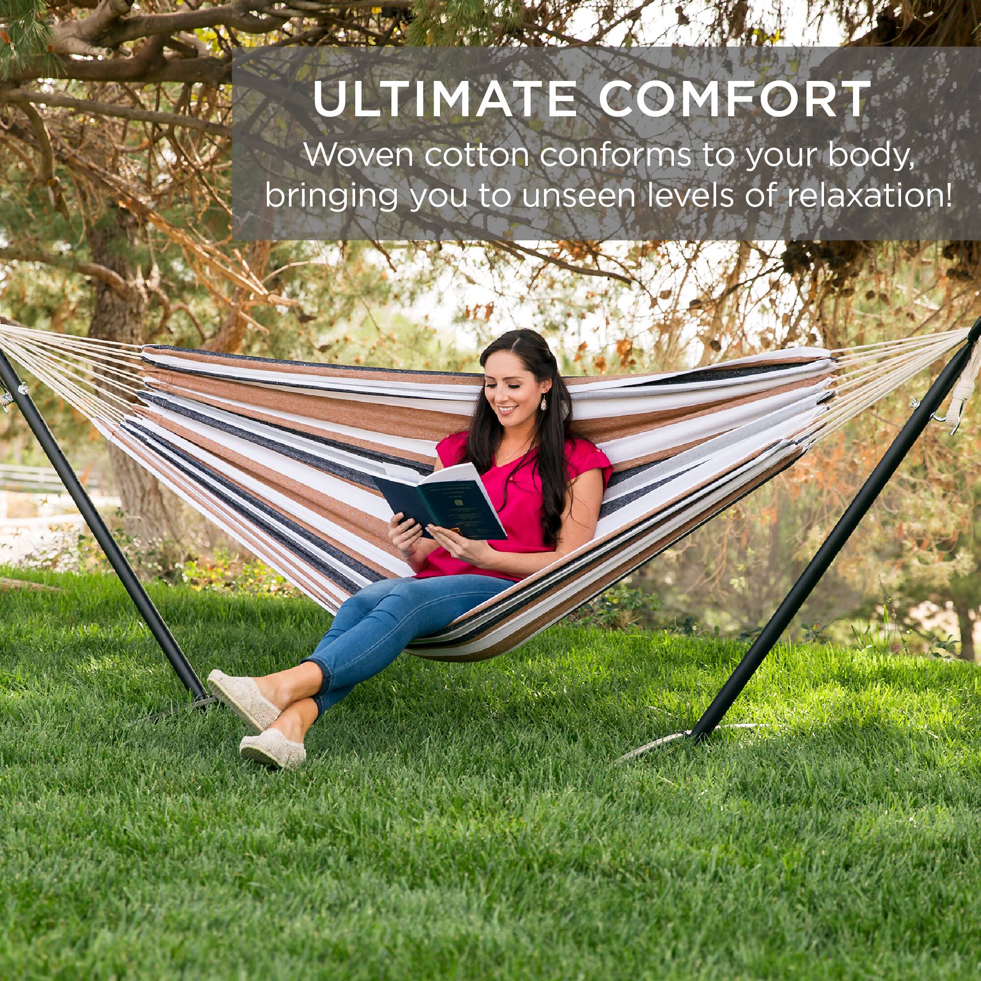 ULTIMATE COMFORT  
Woven cotton conforms to your body, bringing you to unseen levels of relaxation!
