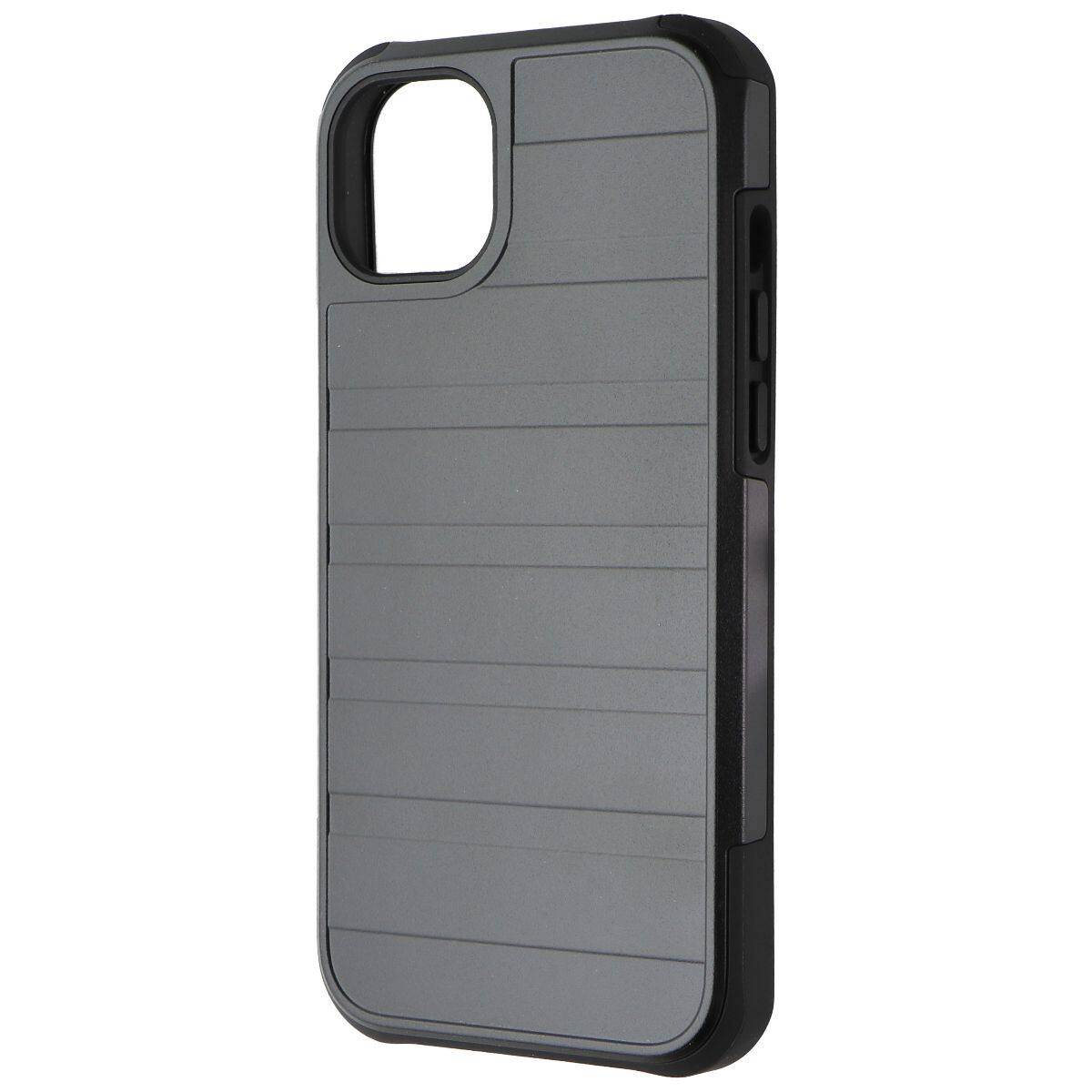 Front. Verizon - Verizon Rugged Dual Layer Case for Apple iPhone 14 Plus - Black - Black.
