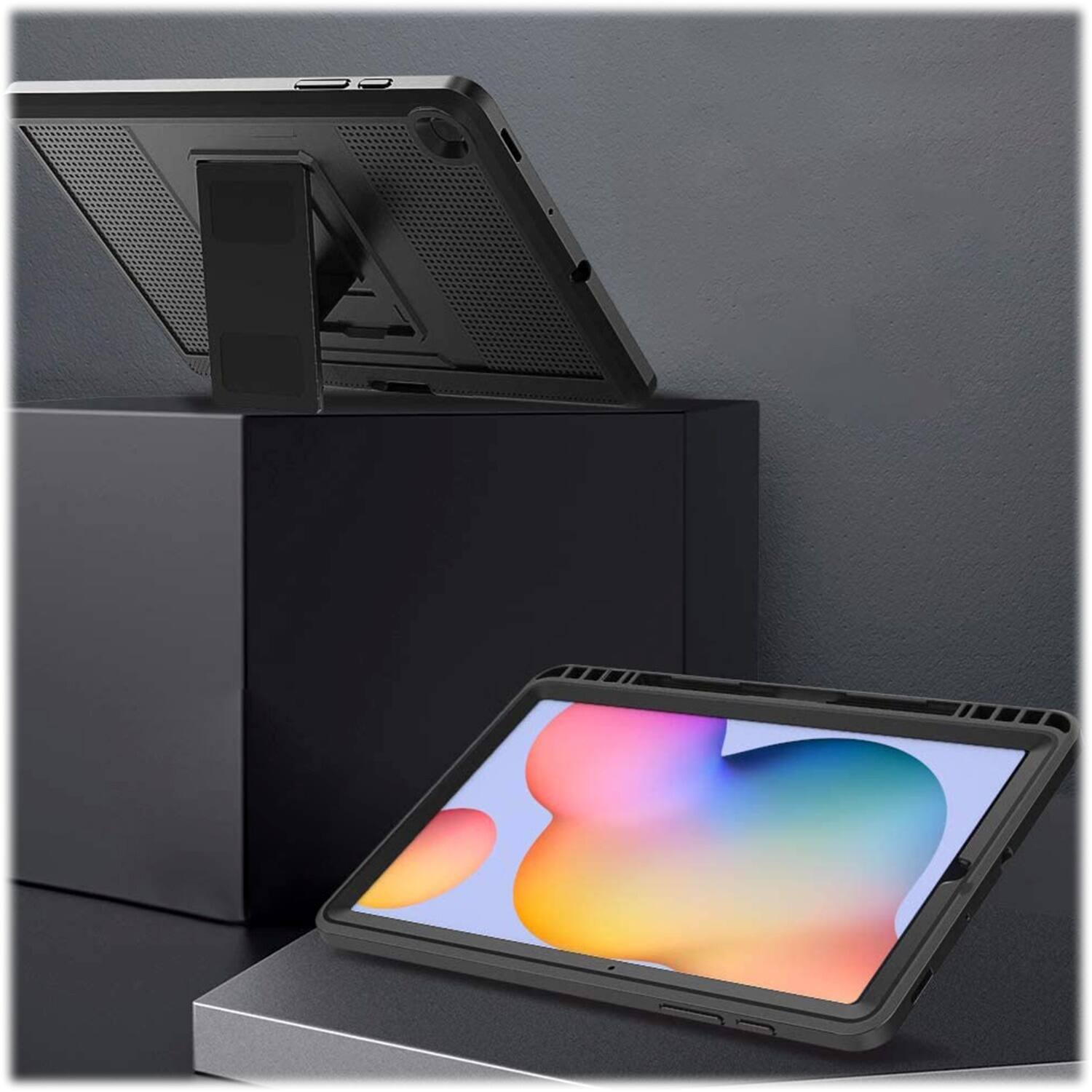 Alt View 15. SaharaCase - Defense Series Case for Samsung Galaxy Tab S6 Lite (2020-2024) - Black.