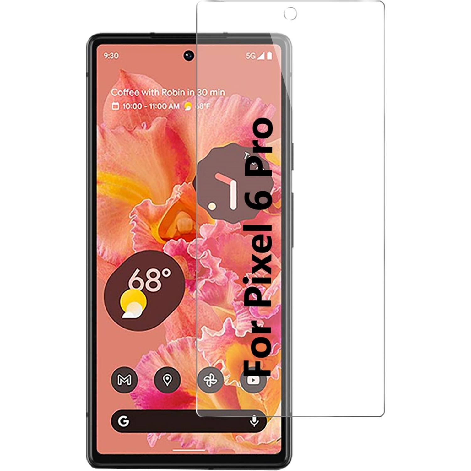 Angle. SaharaCase - ZeroDamage Ultra Strong Tempered Glass Screen Protector for Google Pixel 6 Pro - Clear.