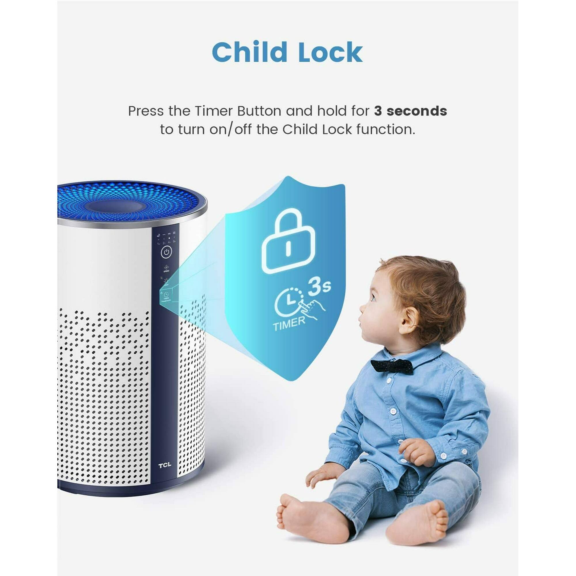 Child Lock

Press the Timer Button and hold for 3 seconds to turn on/off the Child Lock function.