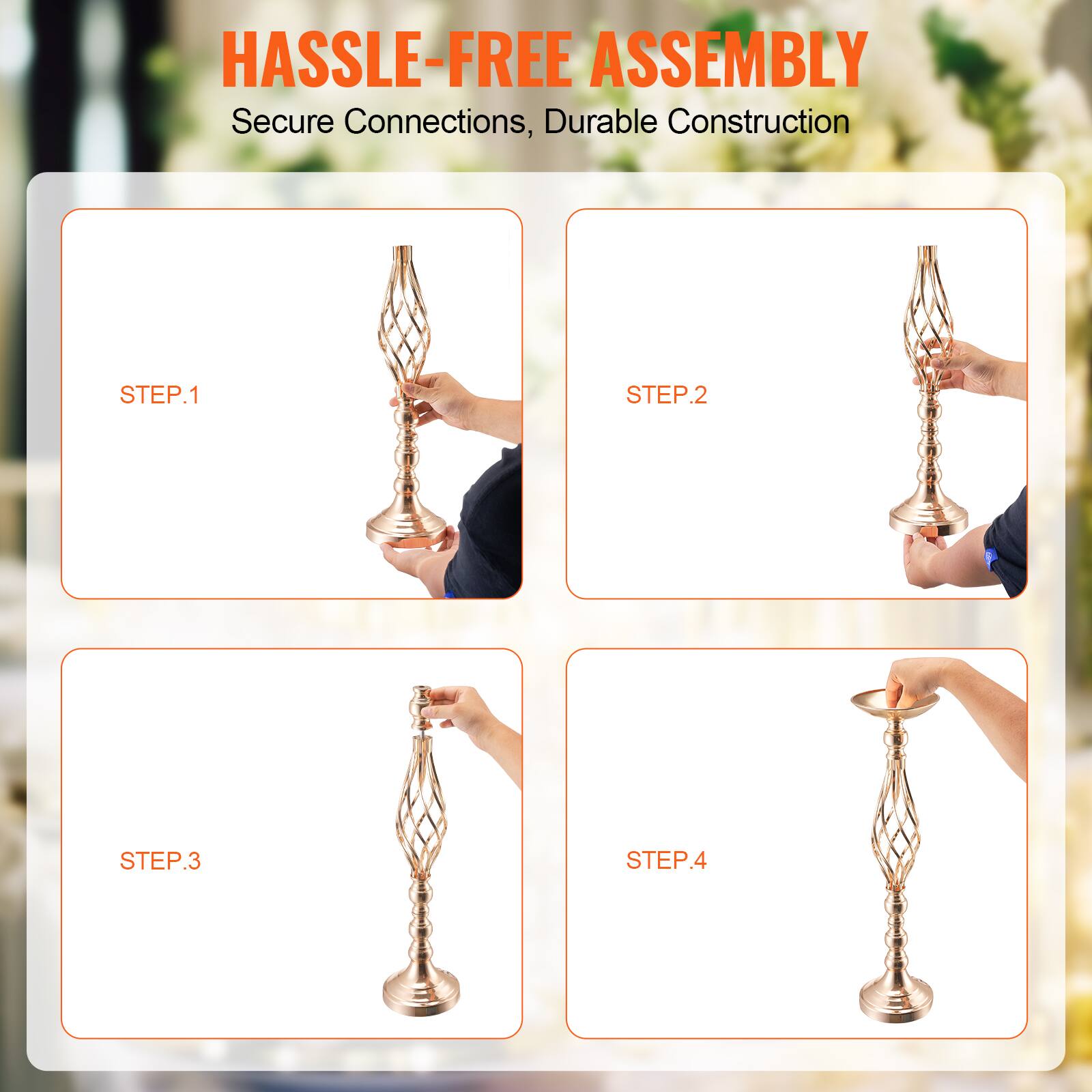 HASSLE-FREE ASSEMBLY  
Secure Connections, Durable Construction  

STEP.1  
STEP.2  
STEP.3  
STEP.4