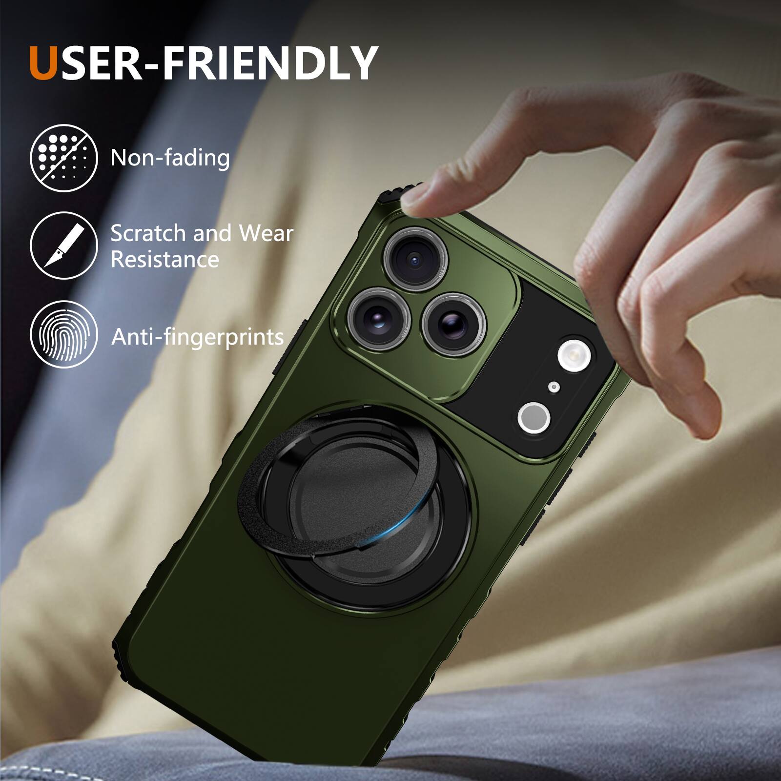 USER-FRIENDLY

- Non-fading
- Scratch and Wear Resistance
- Anti-fingerprints