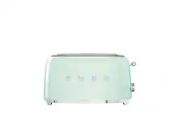 SMEG - TSF02 4-Slice Long Wide-Slot Toaster - Pastel Green - Front_Zoom