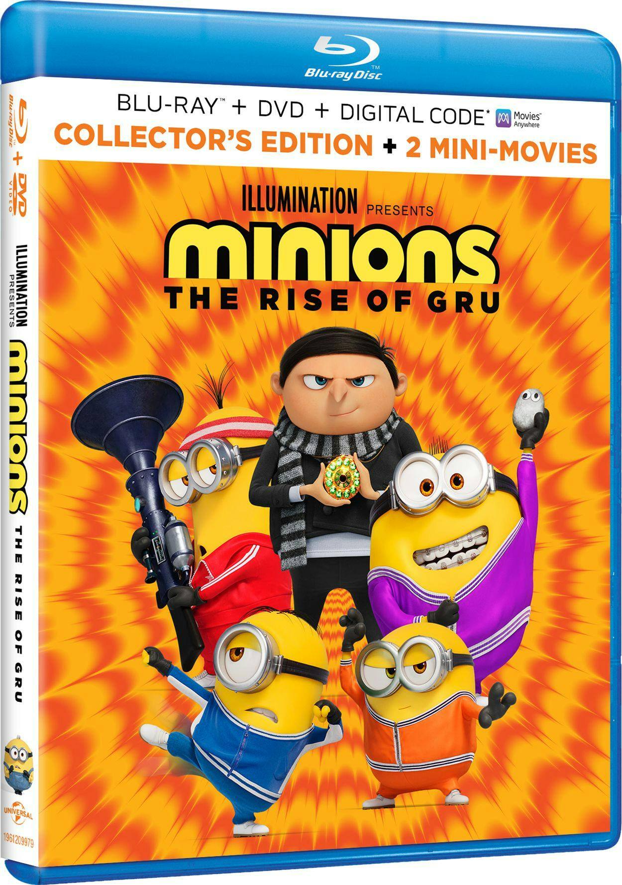 Angle. Minions: The Rise of Gru (Blu-ray + DVD + Digital Copy) [Blu-ray].