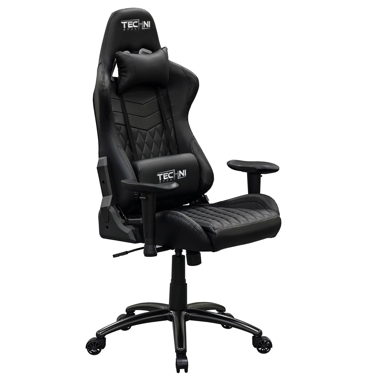 Spaco - Ergonomic High Back Racer Style PC Gaming Chair, Executive Office Chair, for Bedroom Office - Black