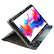 Angle. LINSAY - 10.1"Octa Core 256GB Storage Android 15 Tablet with Ocean Marble Case - Blue.
