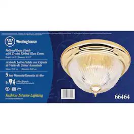Westinghouse - 6-1/4 in. H X 11 in. W X 11 in. L Ceiling Light
