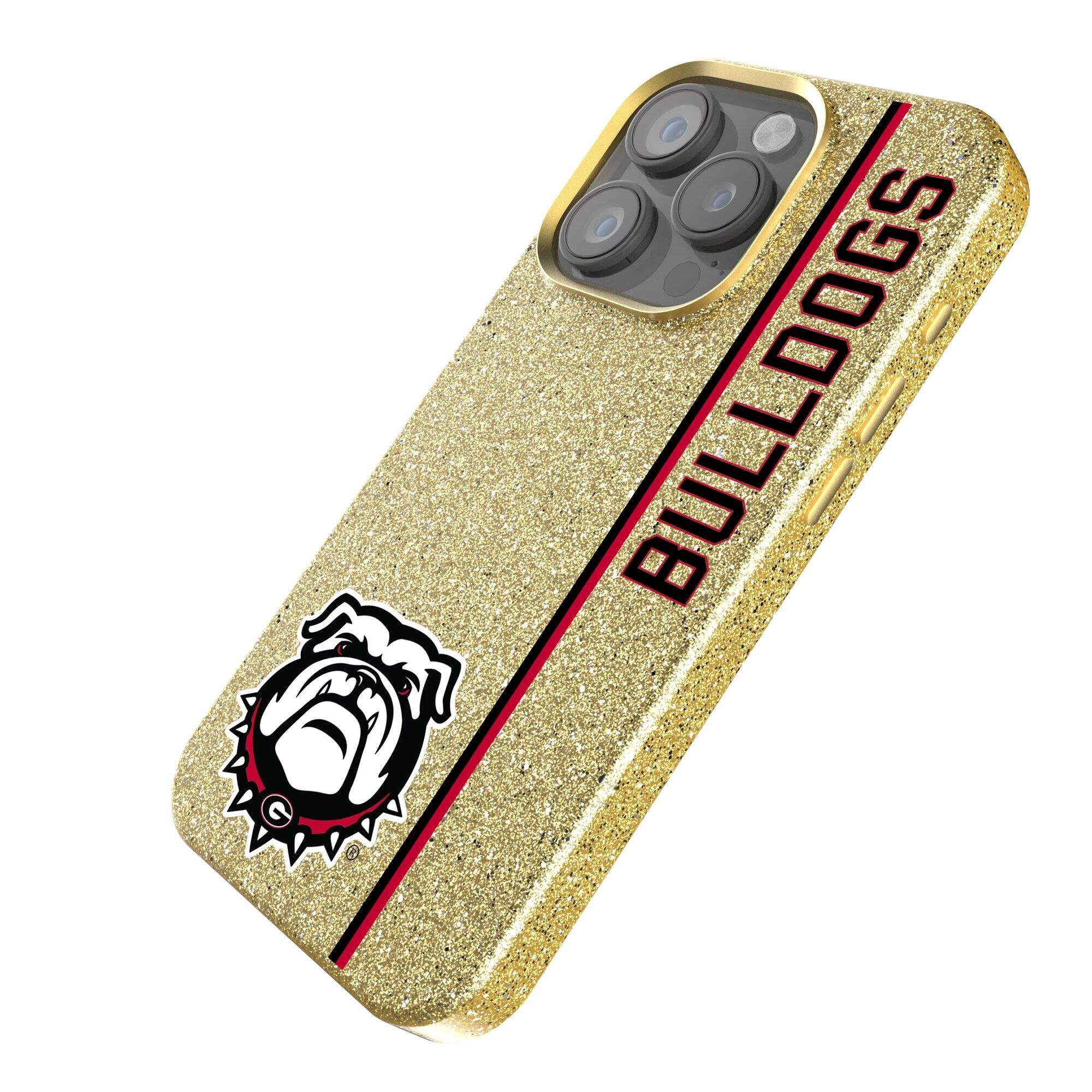 Alt View 1. Keyscaper - Georgia Bulldogs iPhone Bling Case - 14 - Gold.
