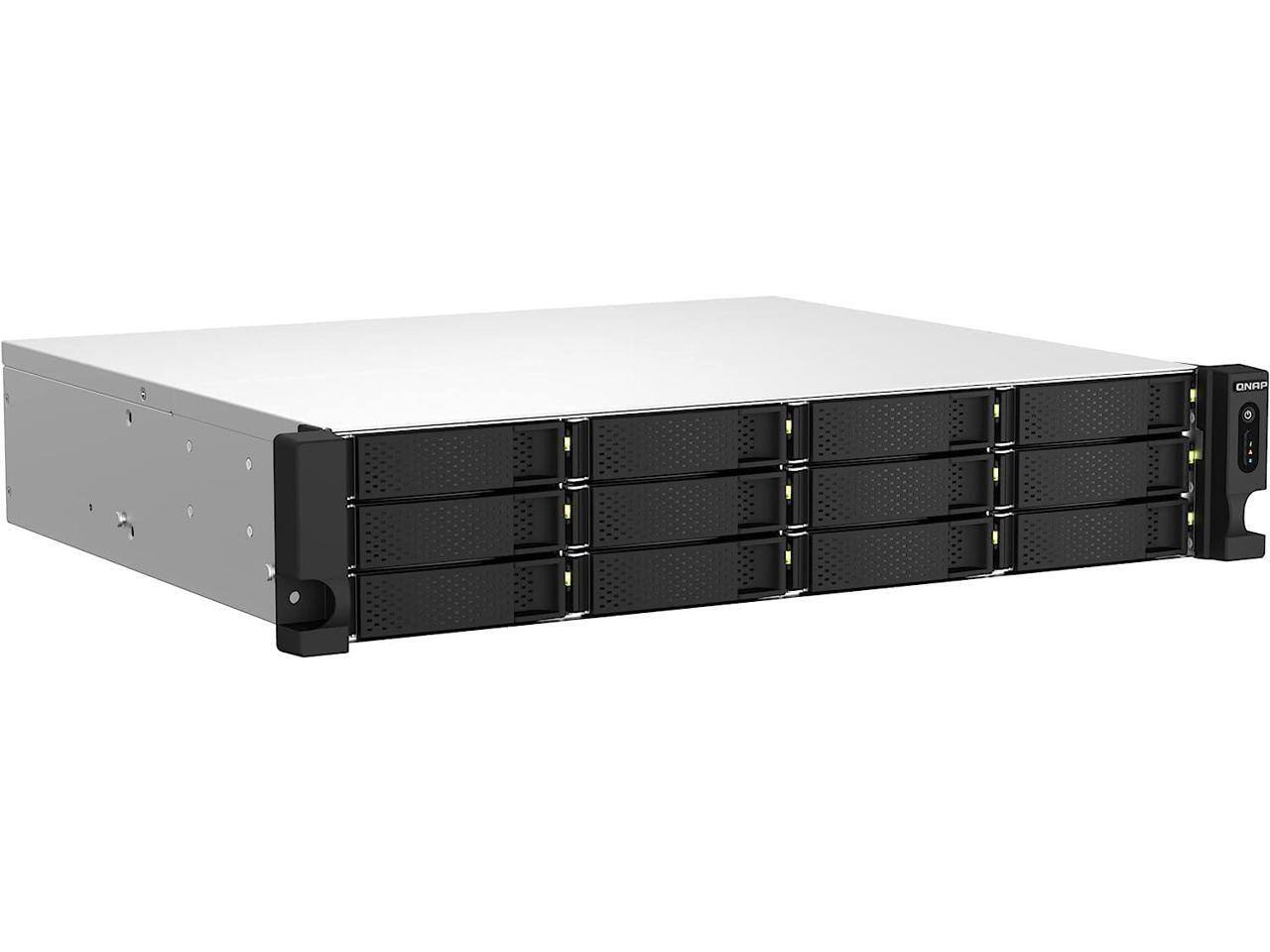Alt View 3. QNAP - QNAP TS-1264U-RP-8G SAN/NAS Storage System.