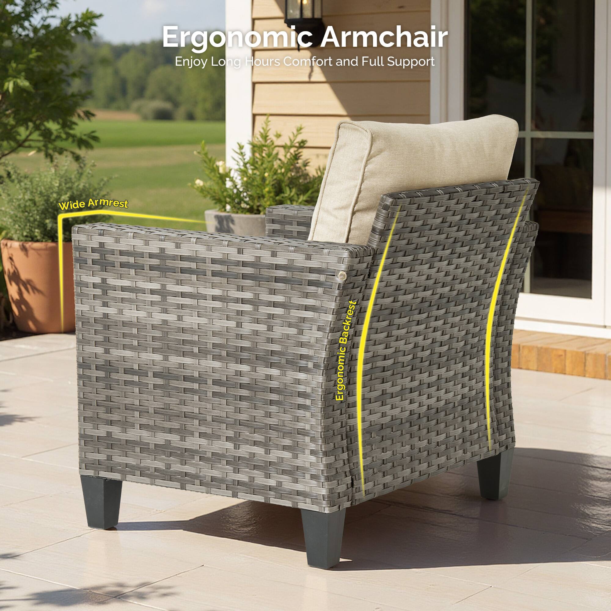 Ergonomic Armchair  
Enjoy Long Hours Comfort and Full Support  
Wide Armrest  
Ergonomic Backrest