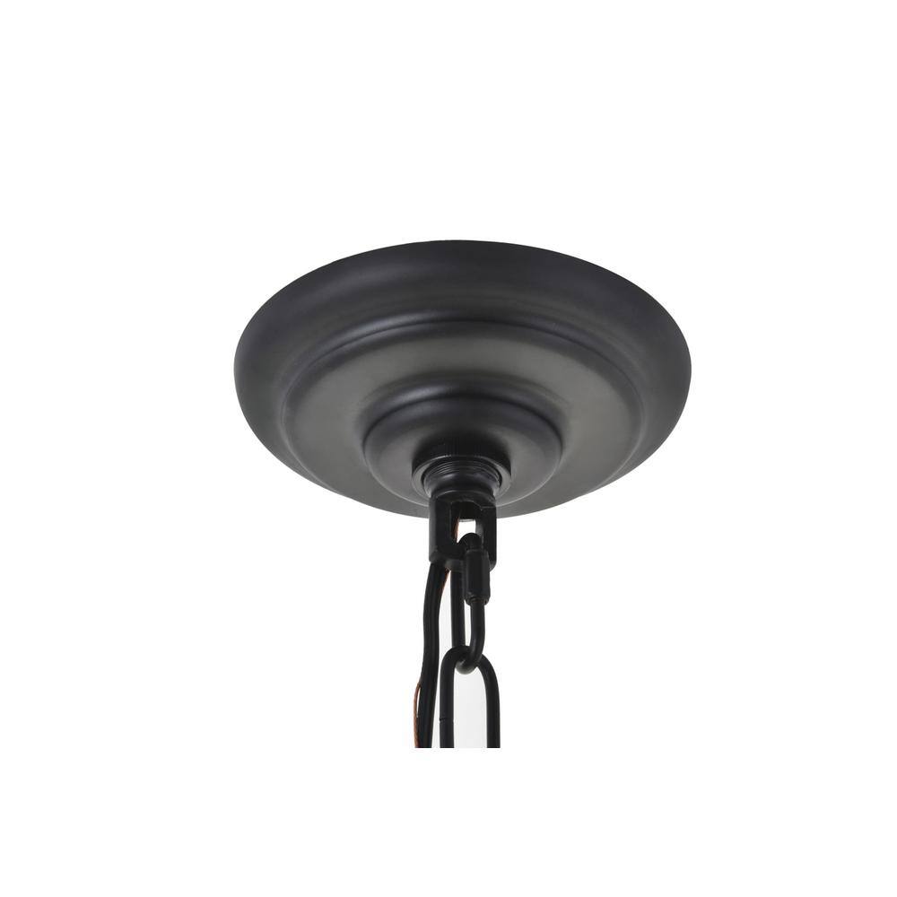 Left. Living District - Rohan 4 light Matte Black Pendant - Matte Black.
