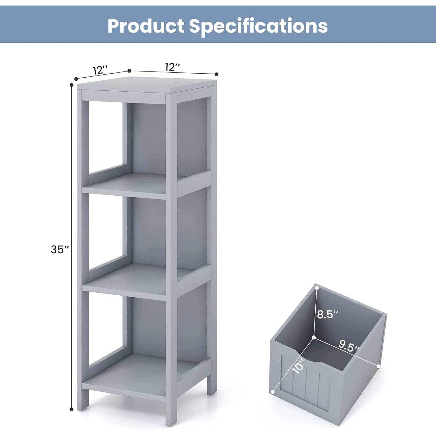 Product Specifications

- Height: 35"
- Width: 12"
- Depth: 12"

- Box Dimensions: 10" x 8.5" x 9.5"