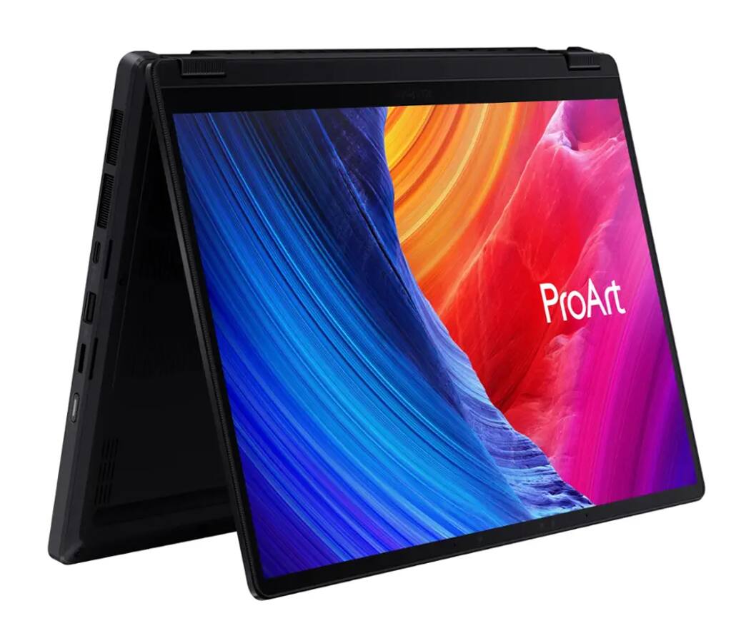 Alt View 1. ASUS - ASUS ProArt 2-in-1 Laptop 13.3 2.8K Display (AMD Ryzen AI 9 HX 370, 32GB LPDDR5X, 1TB SSD, Active Pen, Win 11 Pro) - Nano Black.