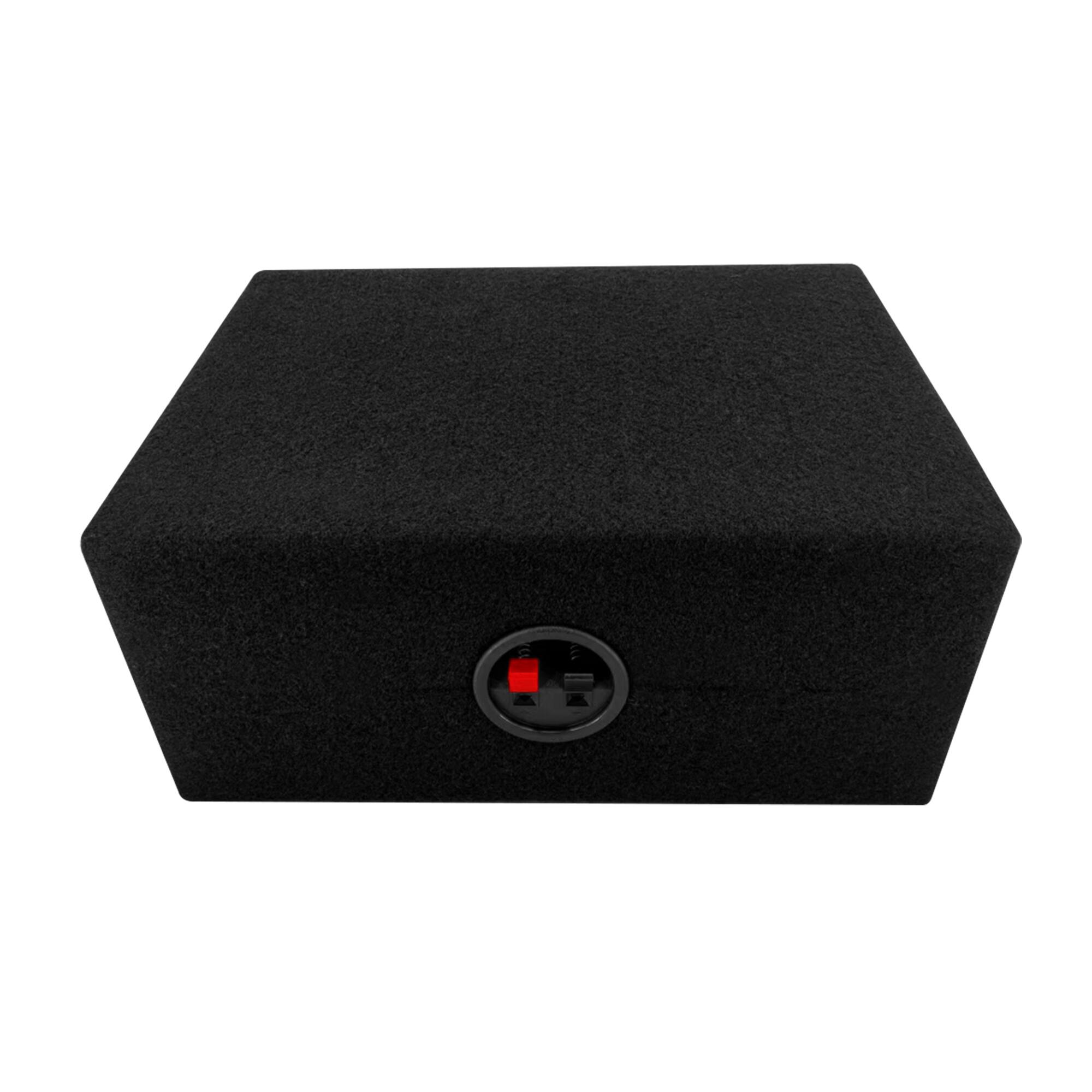 Back. SDX Audio - 6"x9" Speaker Enclosure Pair w Internally Pre-Wired Fast-On Terminal - Black.