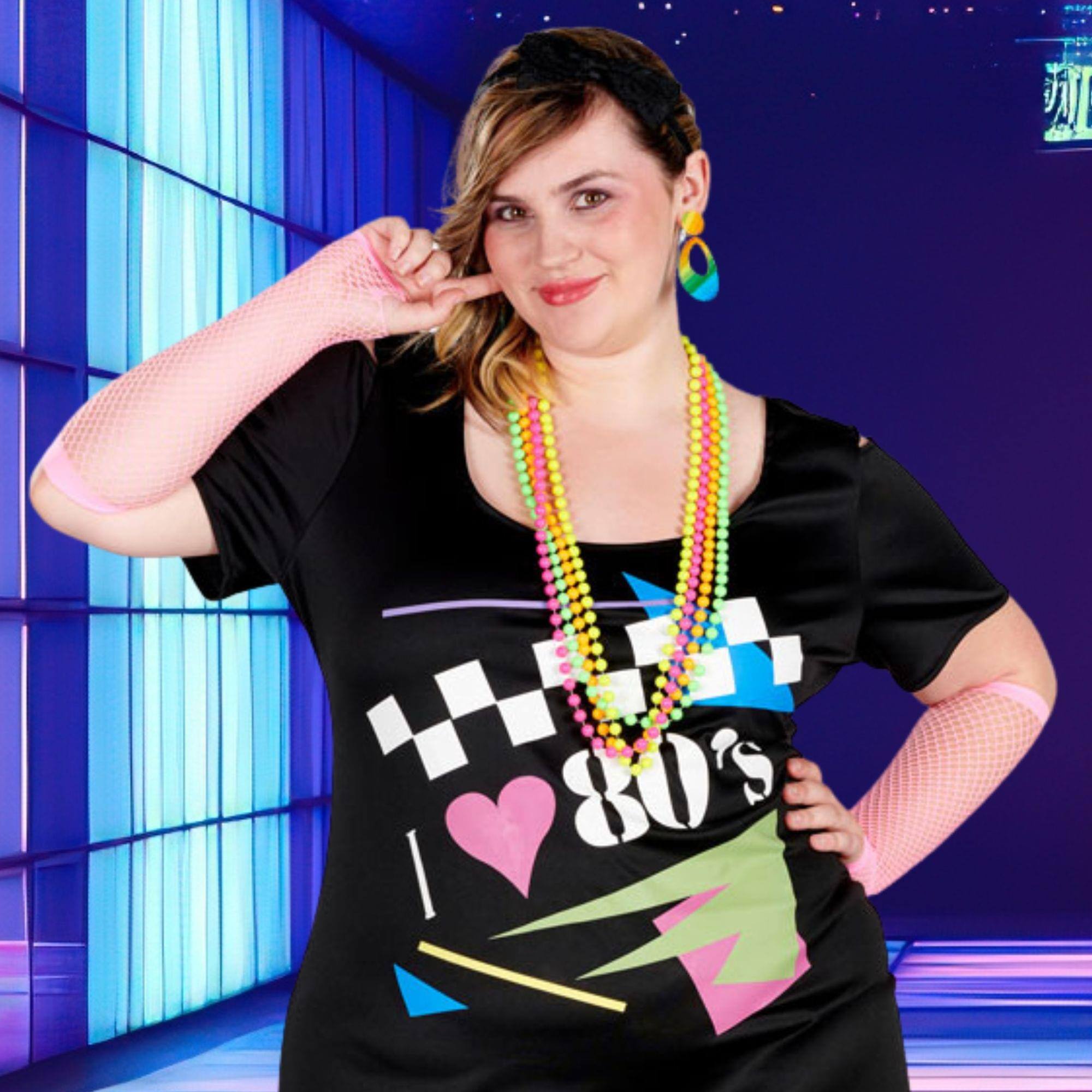 Alt View 10. Orion Costumes - Neon Fishnet Gloves Pink Pink Costume Accessory - Pink.