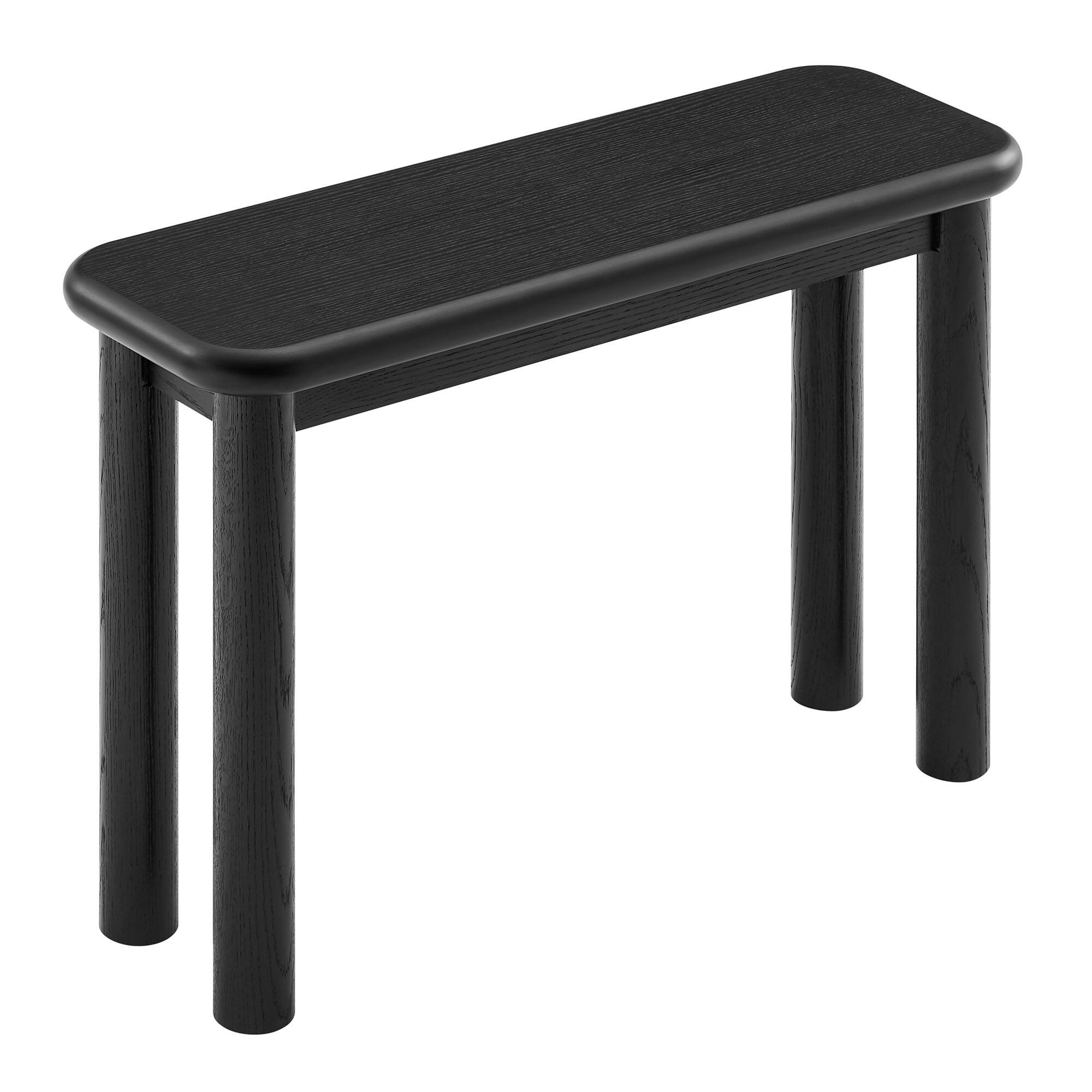 Alt View 4. Modway - Alvia Oak Wood Console Table by Modway - Black.