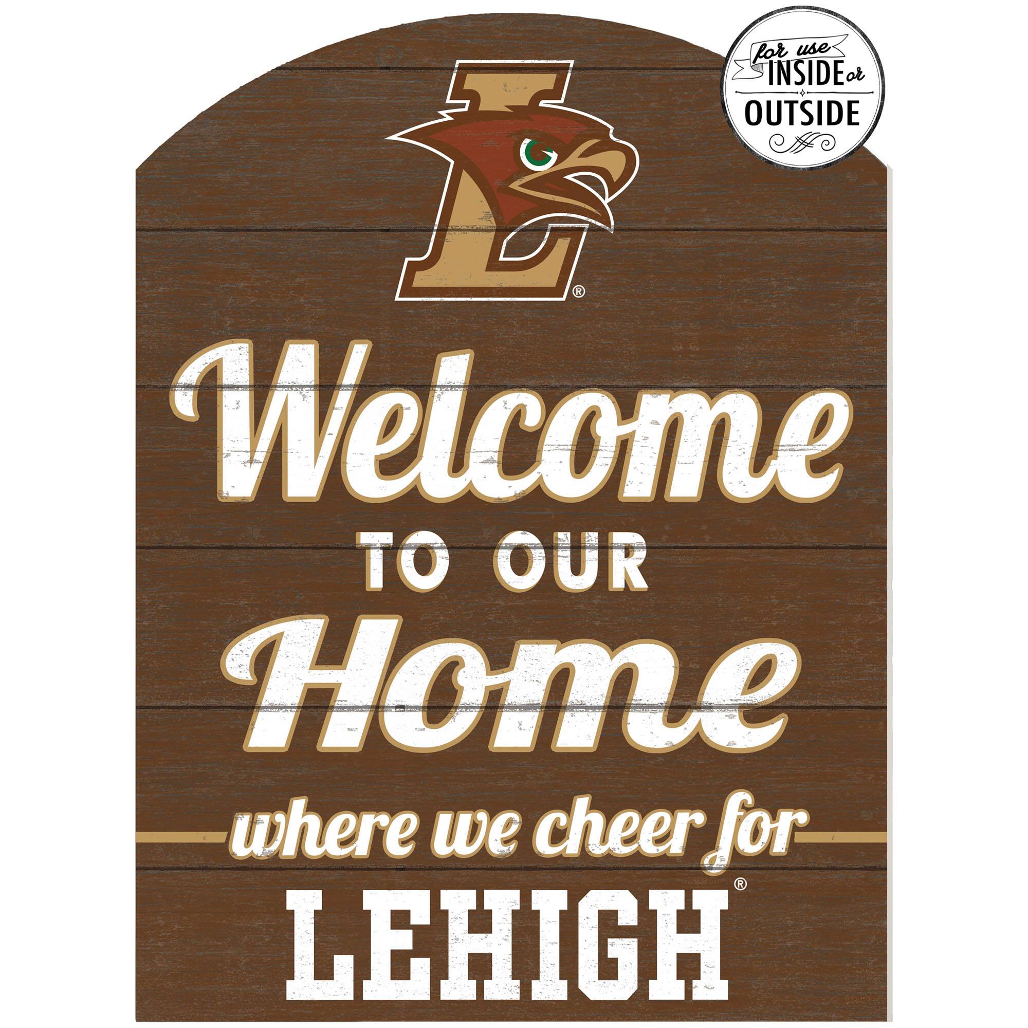 Brown Lehigh Mountain Hawks 16'' x 22'' Marquee Sign