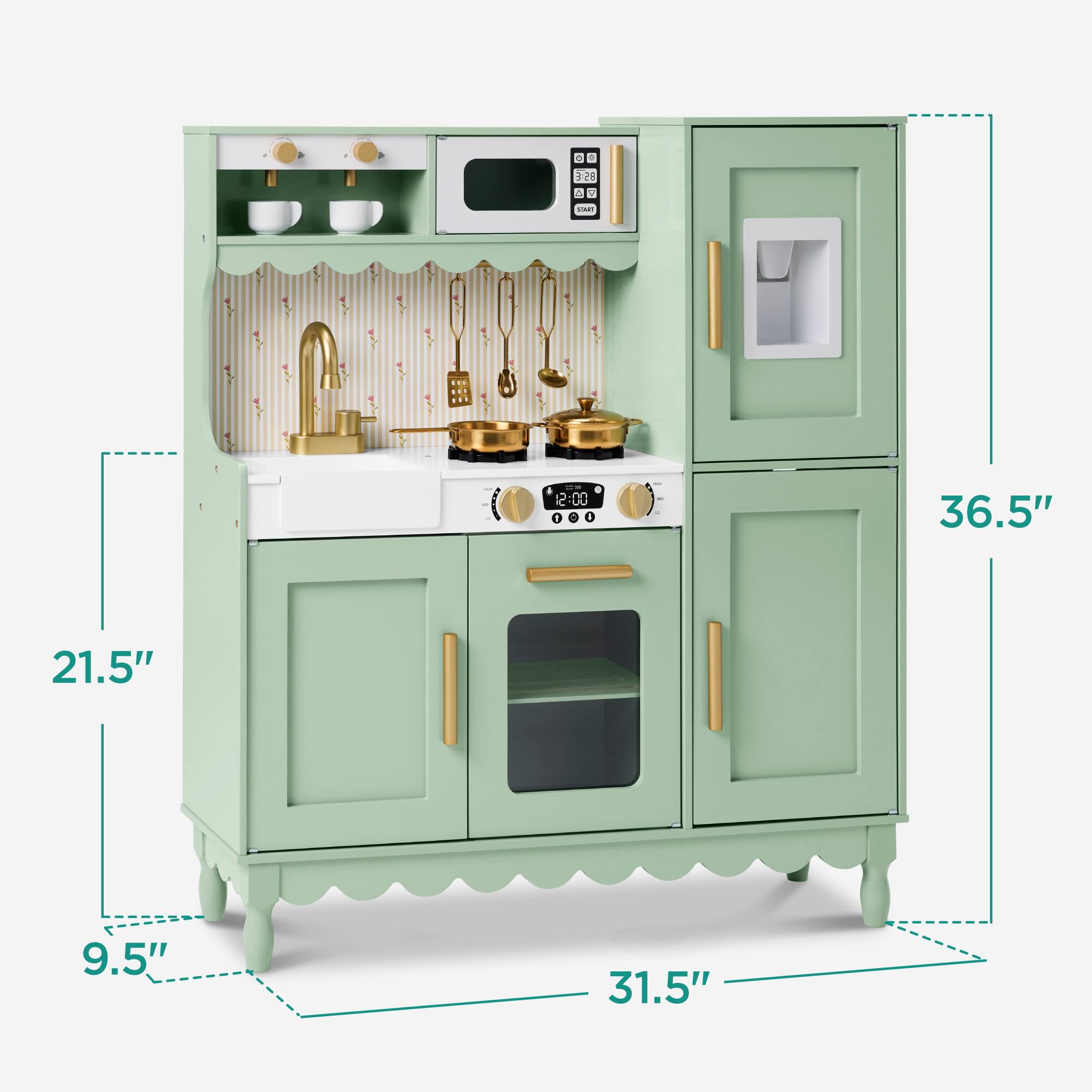 de - - 3 1 STARY a I I 36.5" 21.5" 9.5" 31.5"